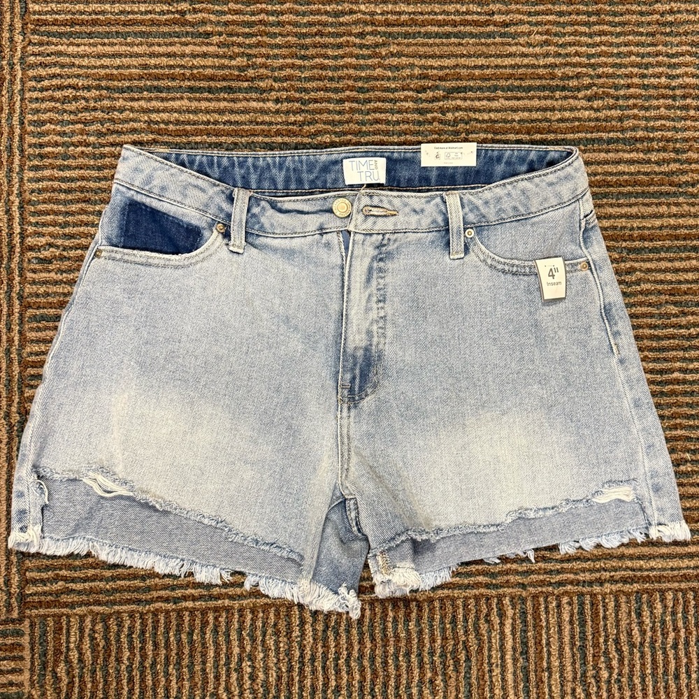 Time and Tru Light Blue Jean Shorts
